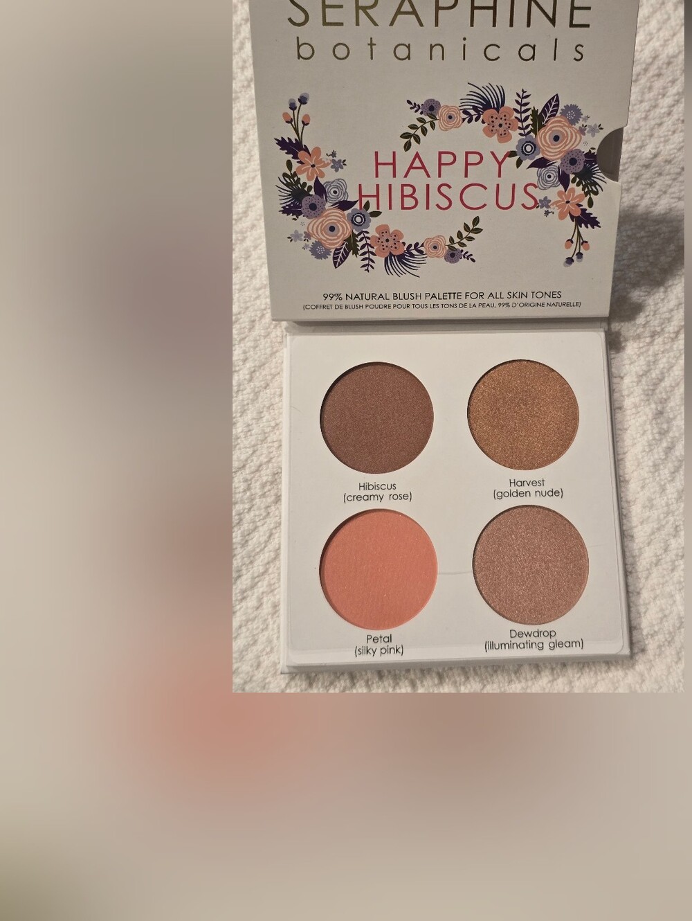 Seraphine Botanicals Happy Hibiscus 99% Natural Blush Palette NEW